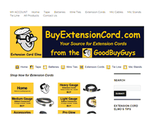 Tablet Screenshot of buyextensioncord.com